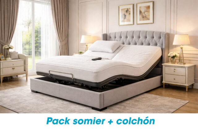 Pack somier y colchón para descanso cómodo con soporte firme y estable – Grupo Mamapla